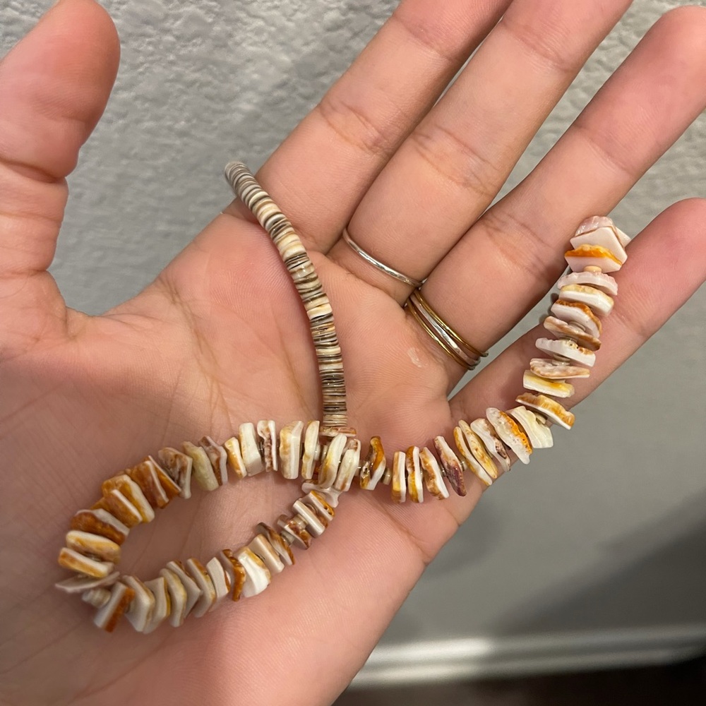 Vintage Coral & Heishi Necklace